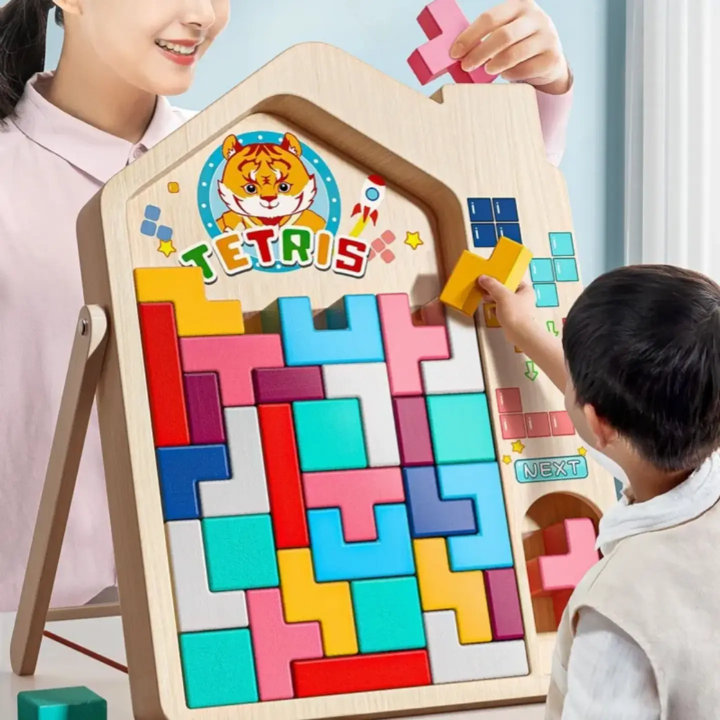 Juego tetris de madera  5