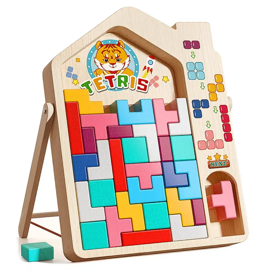 Juego tetris de madera  6