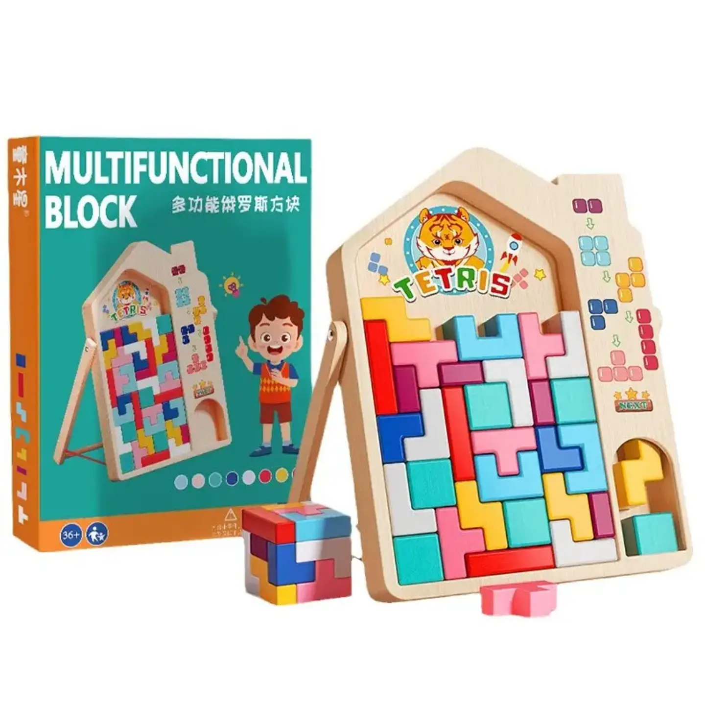 Juego tetris de madera  1