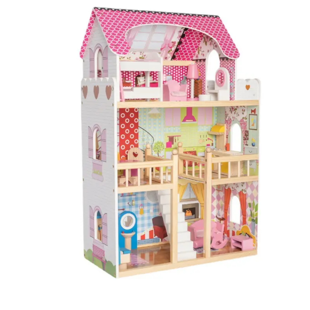 Casa de muñecas de madera