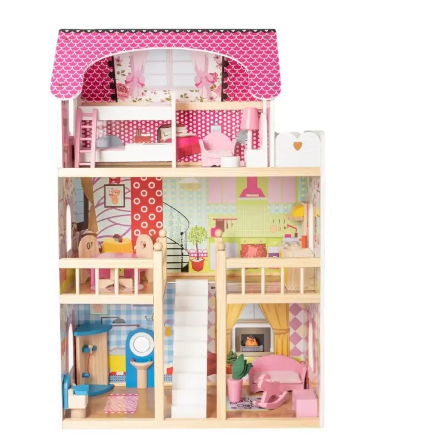 Casa de muñecas de madera  5