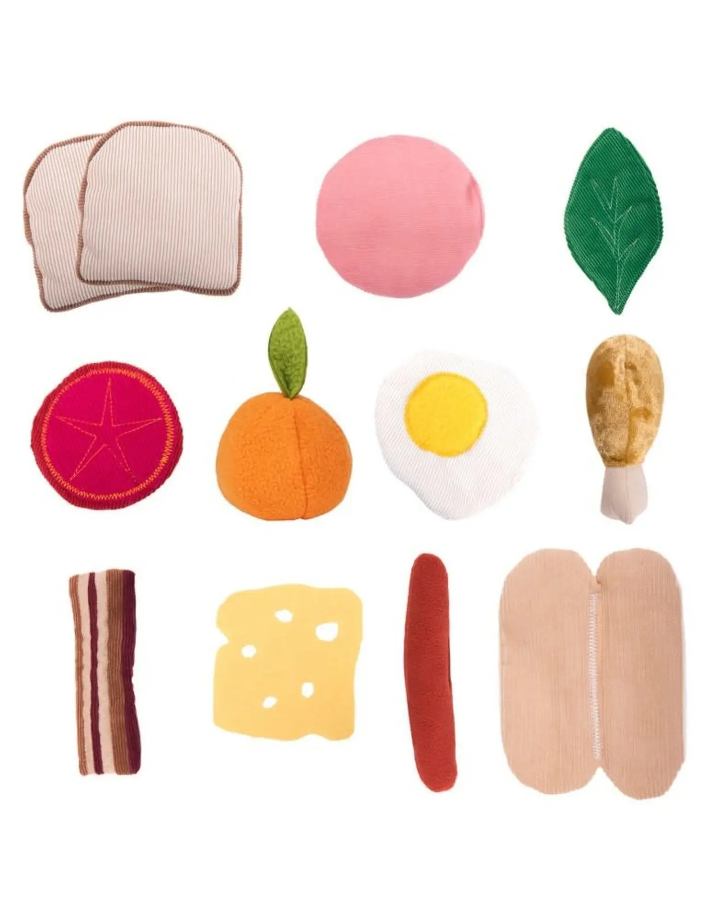 Juego Alimentos de tela  8