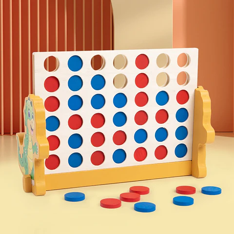 Juego Conecta Cuatro de madera