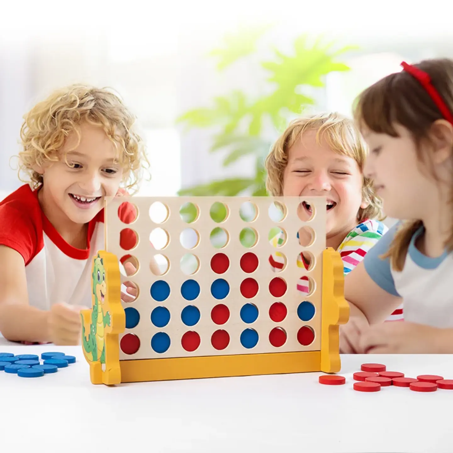 Juego Conecta Cuatro de madera 4