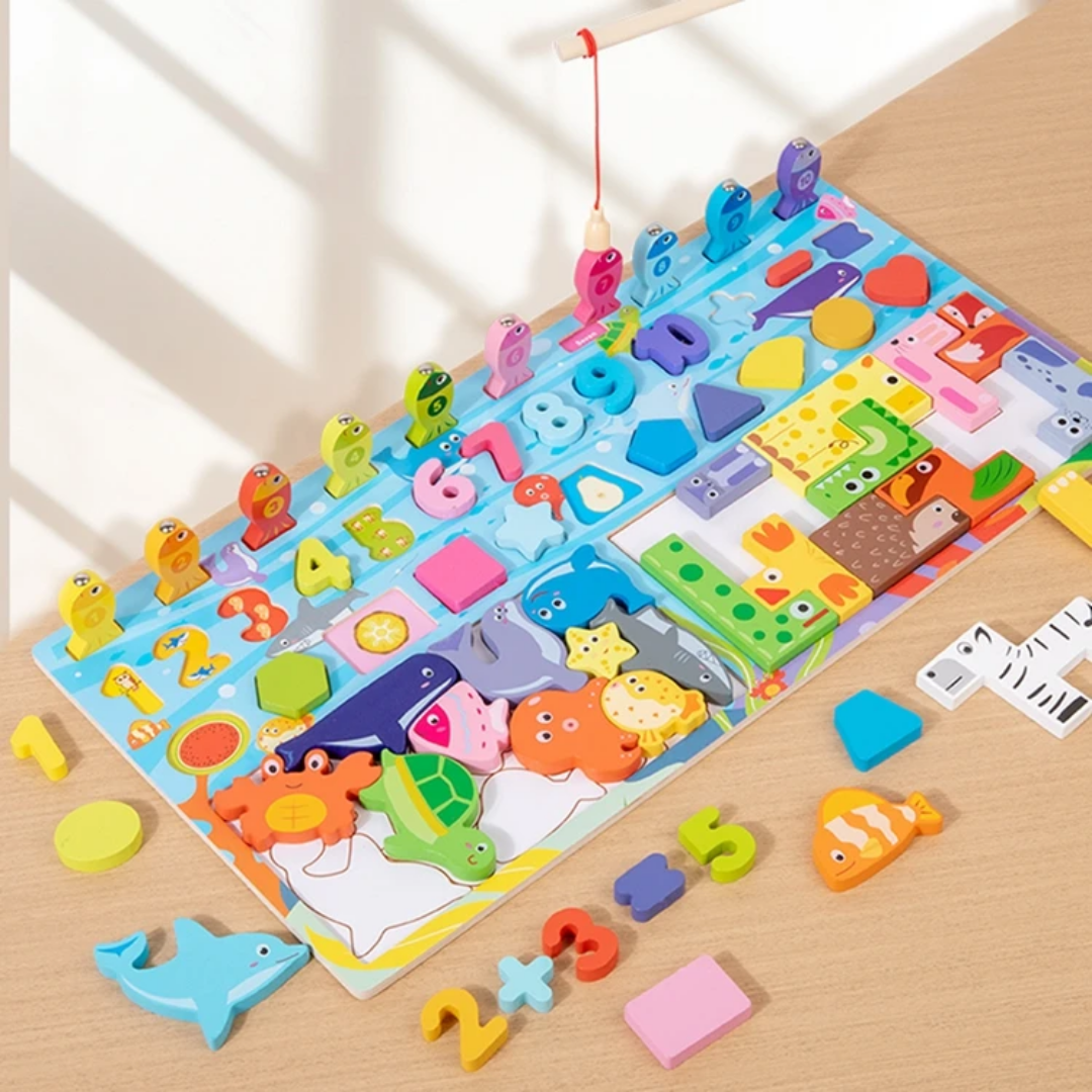 Juguete Tablero Cubo Multifuncional 8 En 1 para Bebé Niño o Niña Montessori