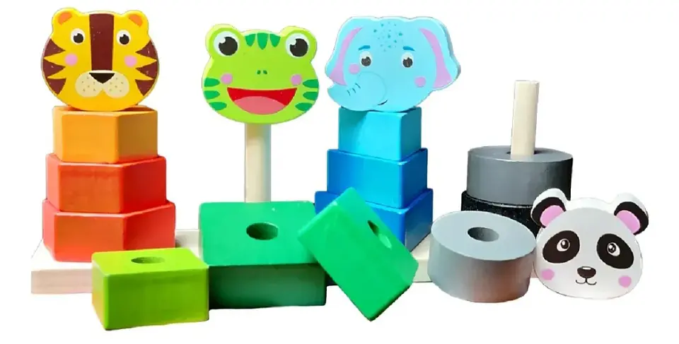 Encaje Animales de madera 3