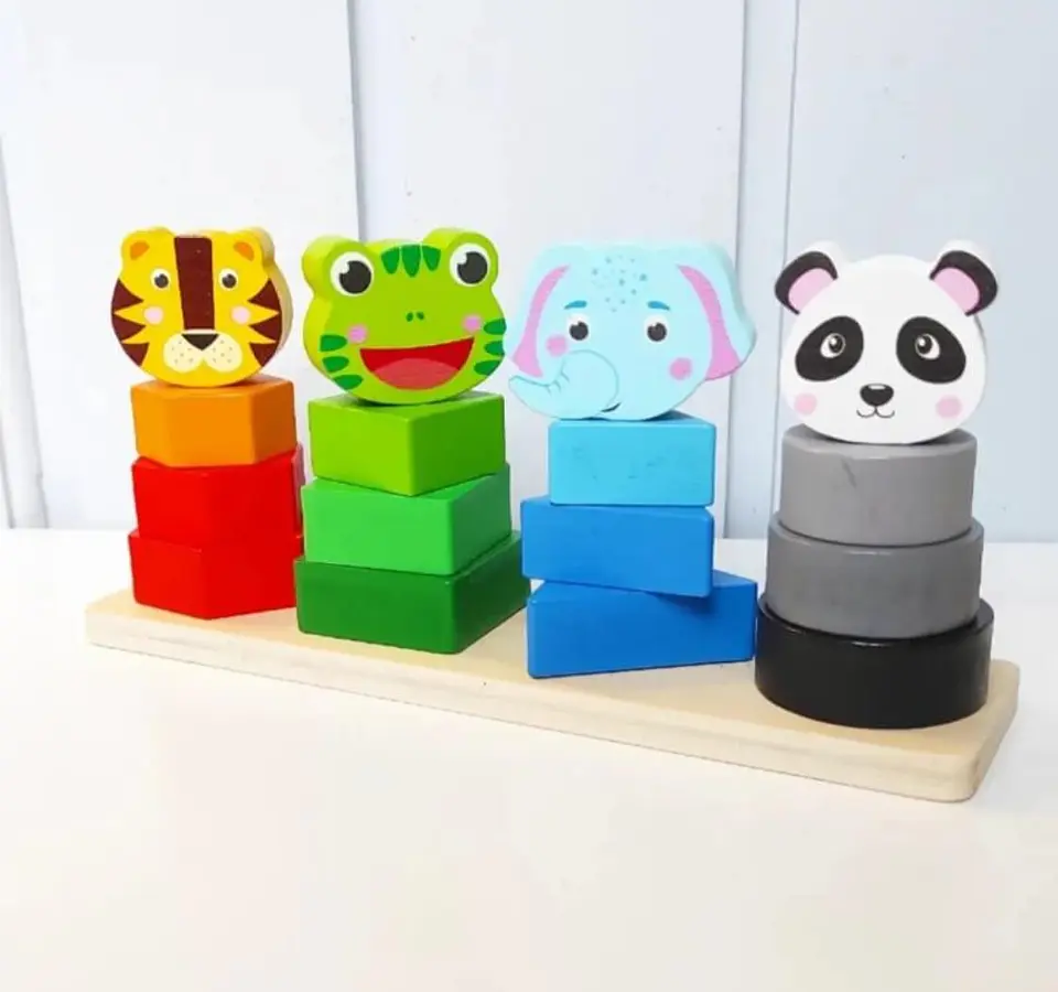 Encaje Animales de madera 1