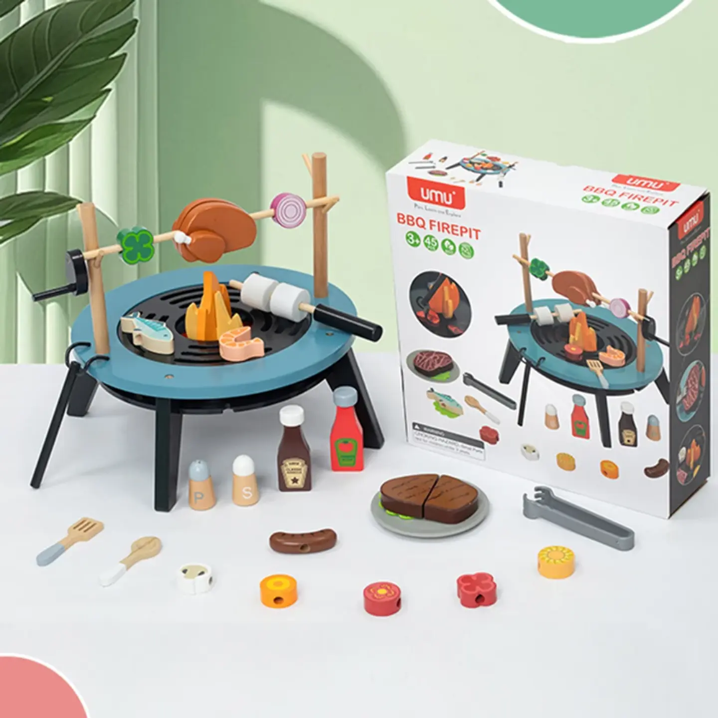 Juego de Parrilla para Niños de madera  3