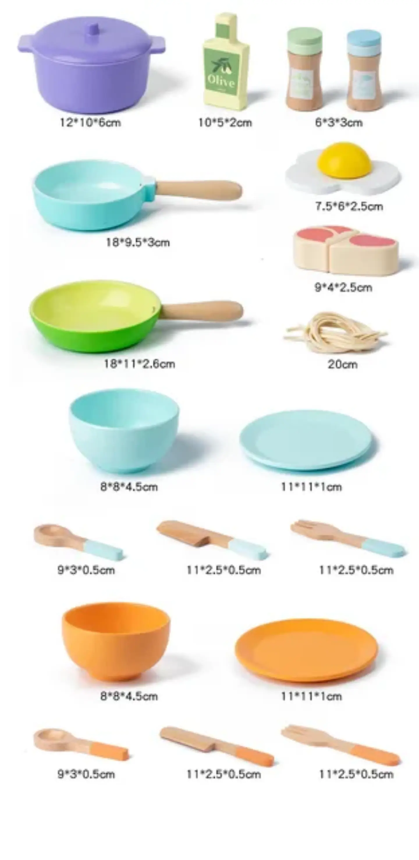 Set de Accesorios de Cocina de Madera  2