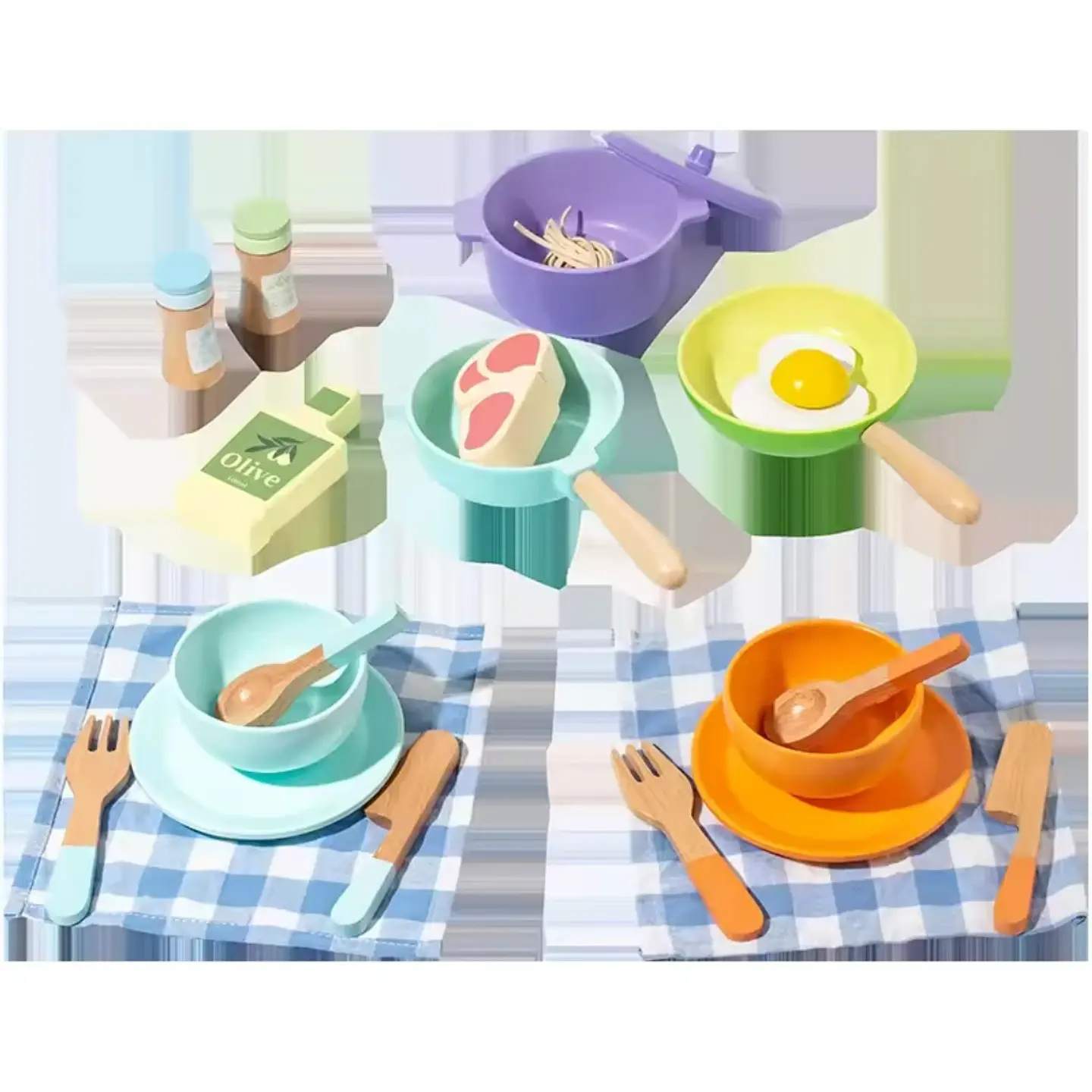 Set de Accesorios de Cocina de Madera  3