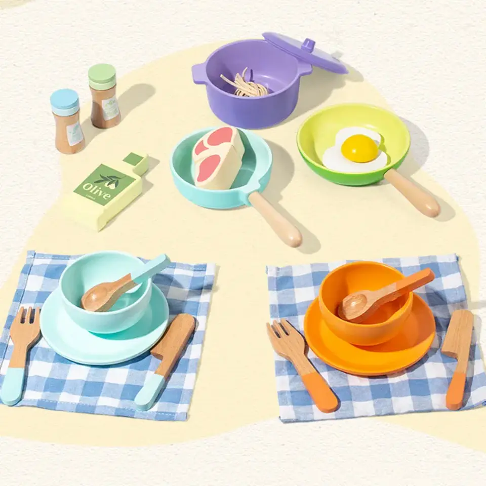Set de Accesorios de Cocina de Madera  6