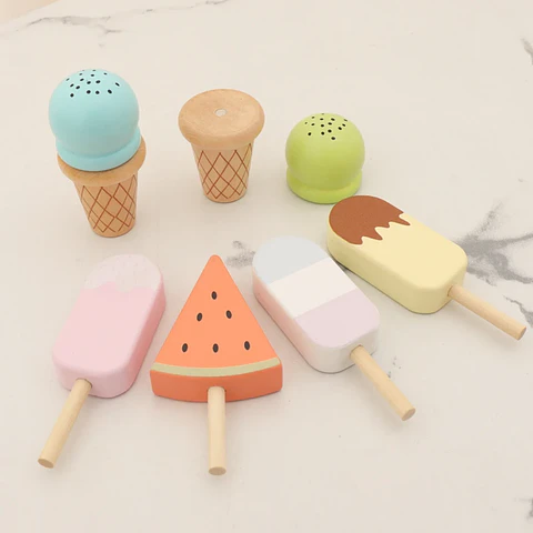 Refrigerador de Madera para Niños – Juego de Cocina 