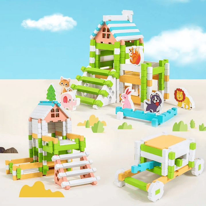 Juego de Bloques de Construcción de Madera para Niños PREVENTA 4