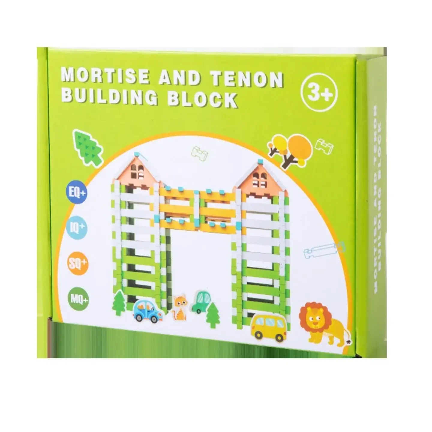 Juego de Bloques de Construcción de Madera para Niños  5