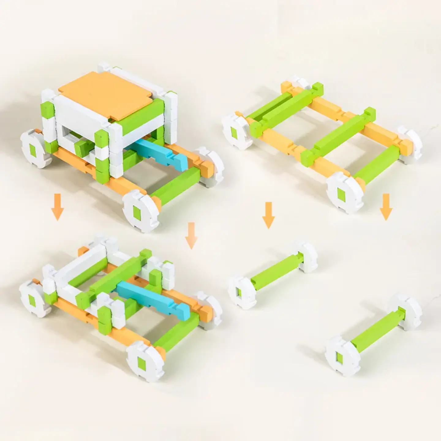 Juego de Bloques de Construcción de Madera para Niños  6