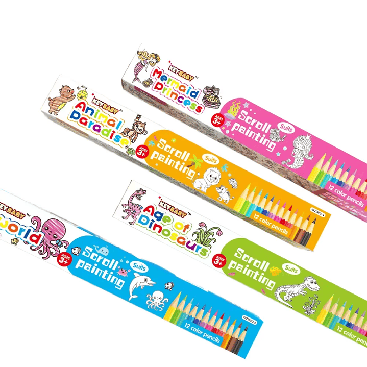 Rollo de Papel para Colorear con Lápices de Colores 2