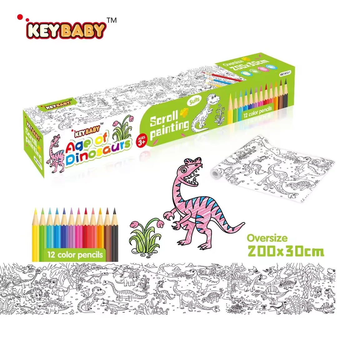 Rollo de Papel para Colorear con Lápices de Colores 4