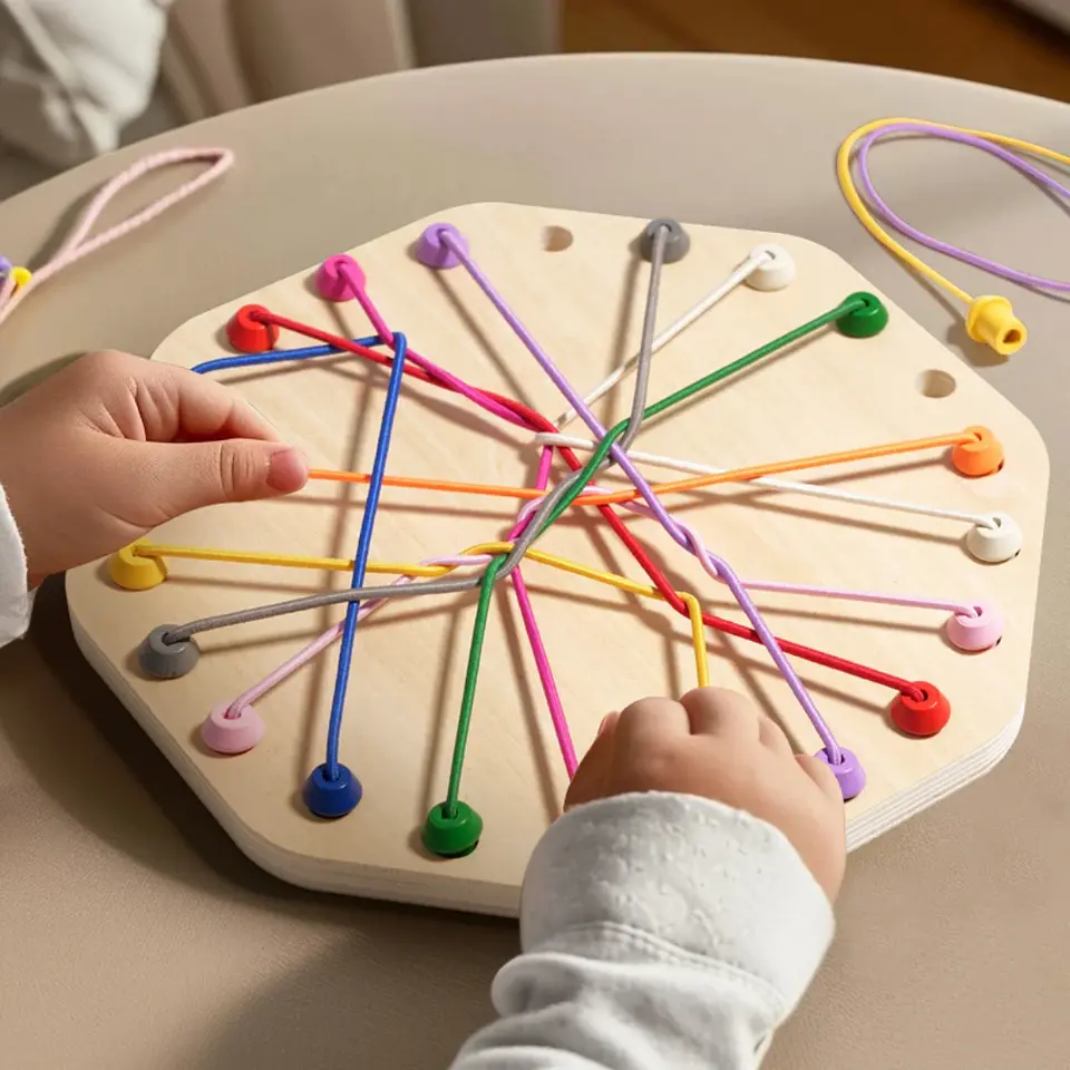 Juego de Madera Desenredar las Cuerdas  1