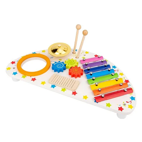 Juego set batería musical madera 