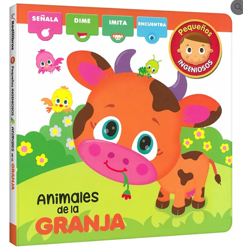 Libro Infantil - Animales de la Granja – Pequeños Ingeniosos