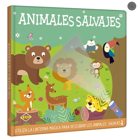 Libro infantil - Linterna Mágica Animales Salvajes