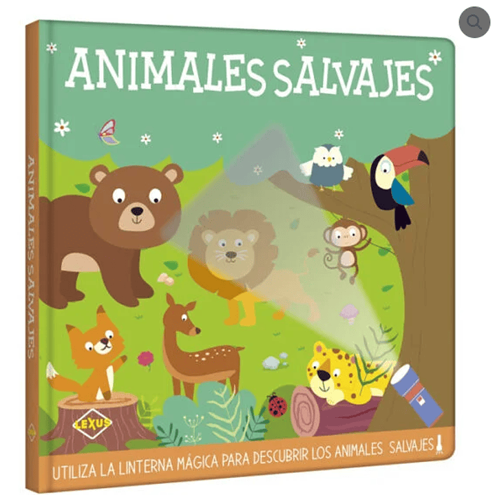 Libro infantil - Linterna Mágica Animales Salvajes 1