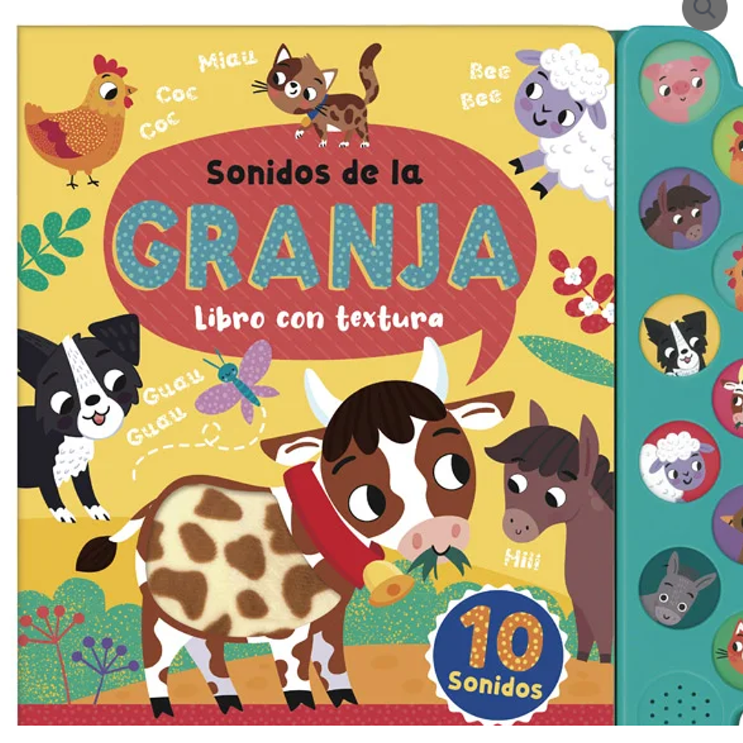 Libro infantil - Libro con Textura – Sonidos De La Granja 1