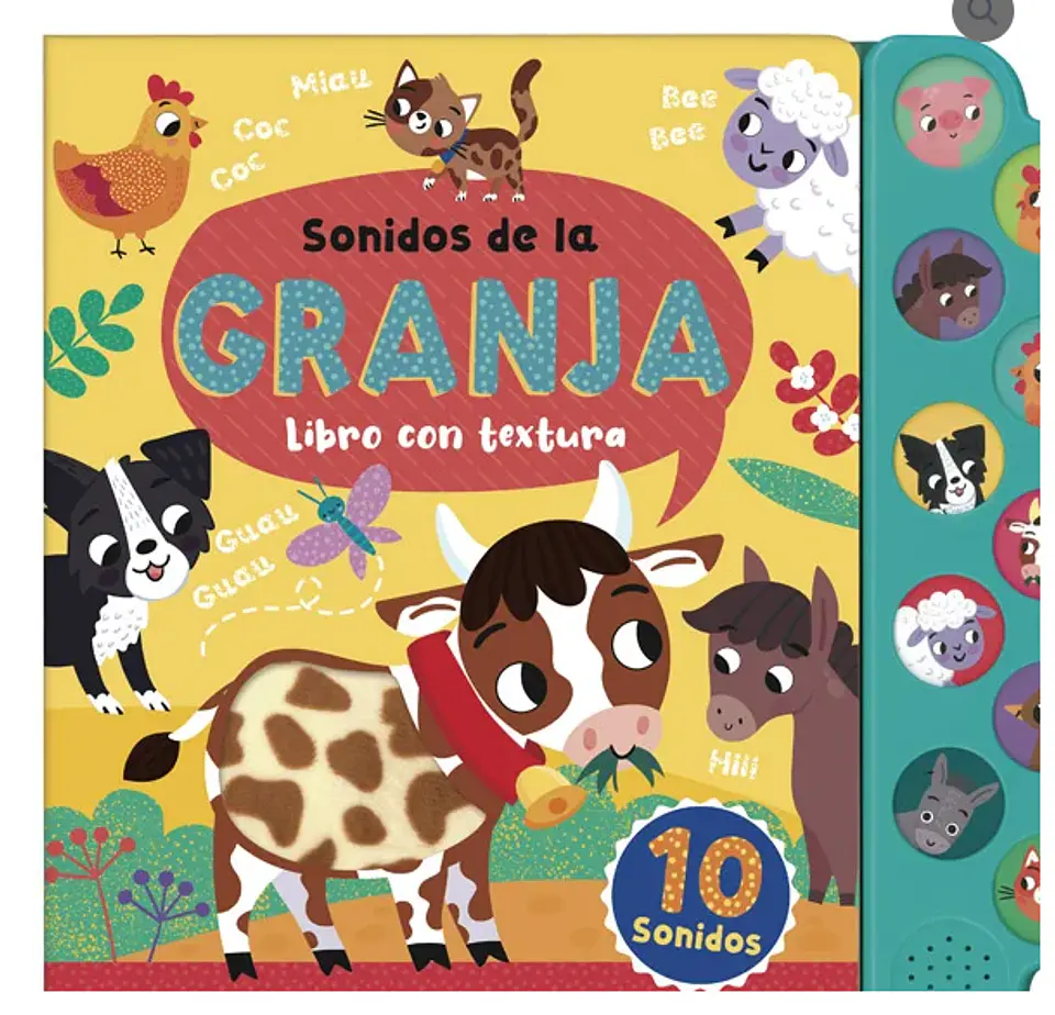 Libro infantil - Libro con Textura – Sonidos De La Granja 1
