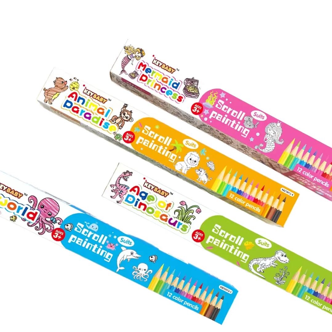 Rollo para colorear con lapices 1