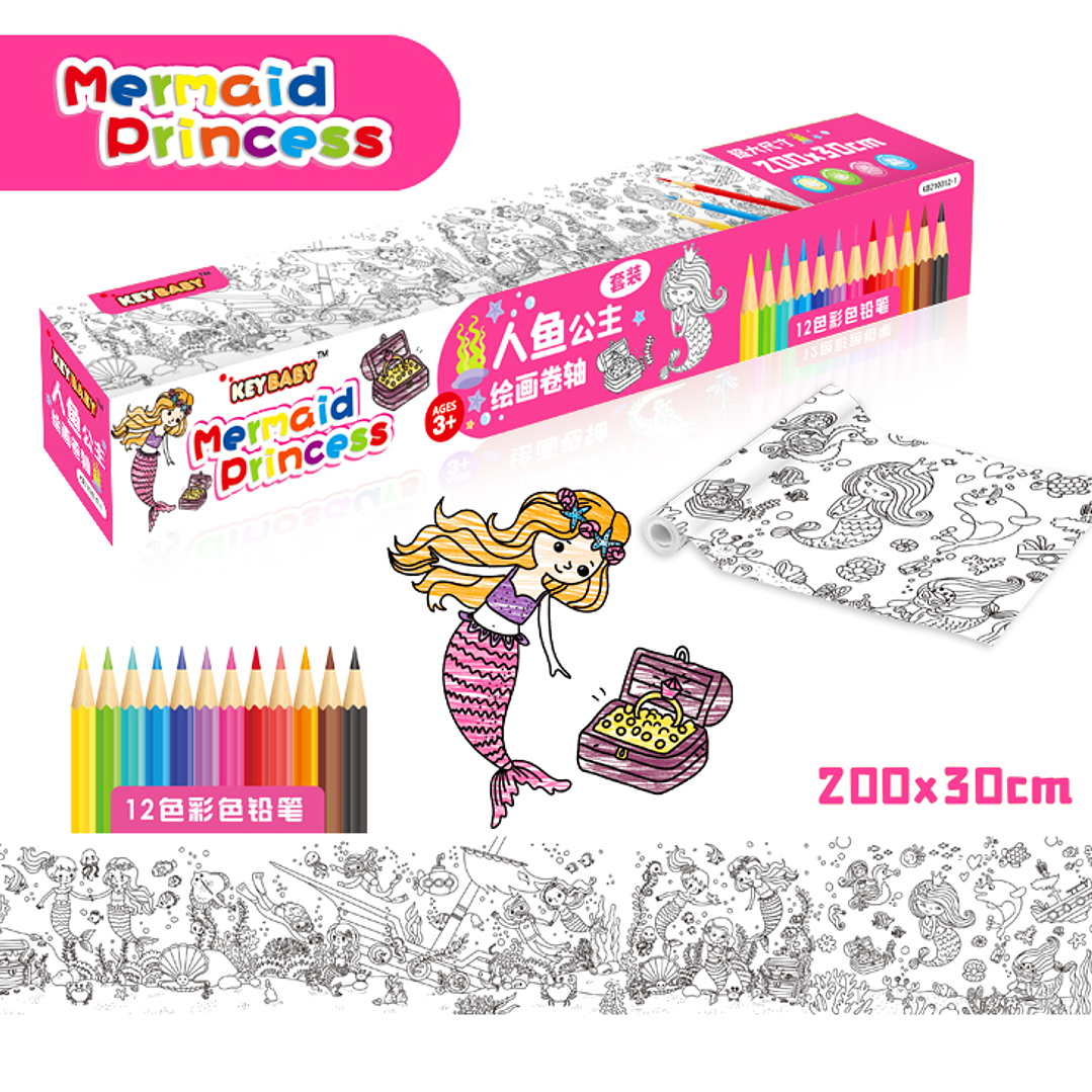 Rollo para colorear con lapices 3