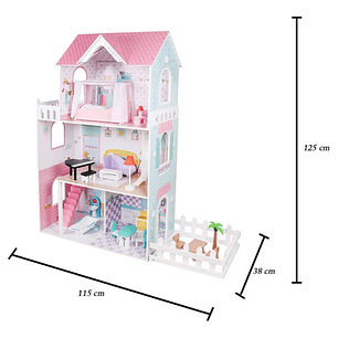 Casa de muñecas Modelo Rosa 