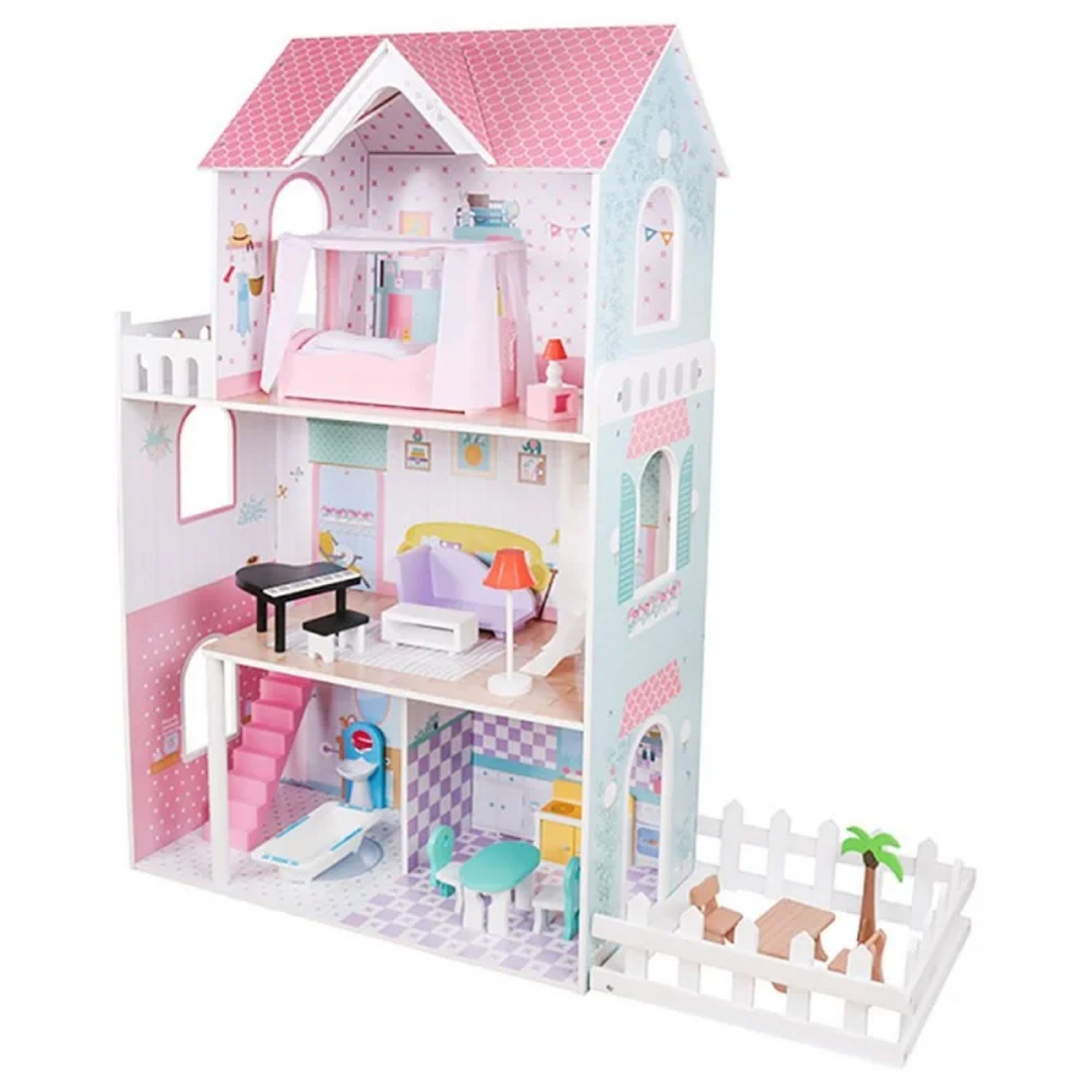 Casa de muñecas Modelo Rosa  3