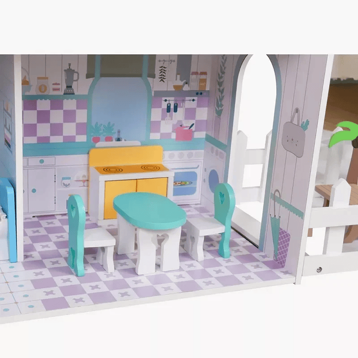 Casa de muñecas Modelo Rosa  4