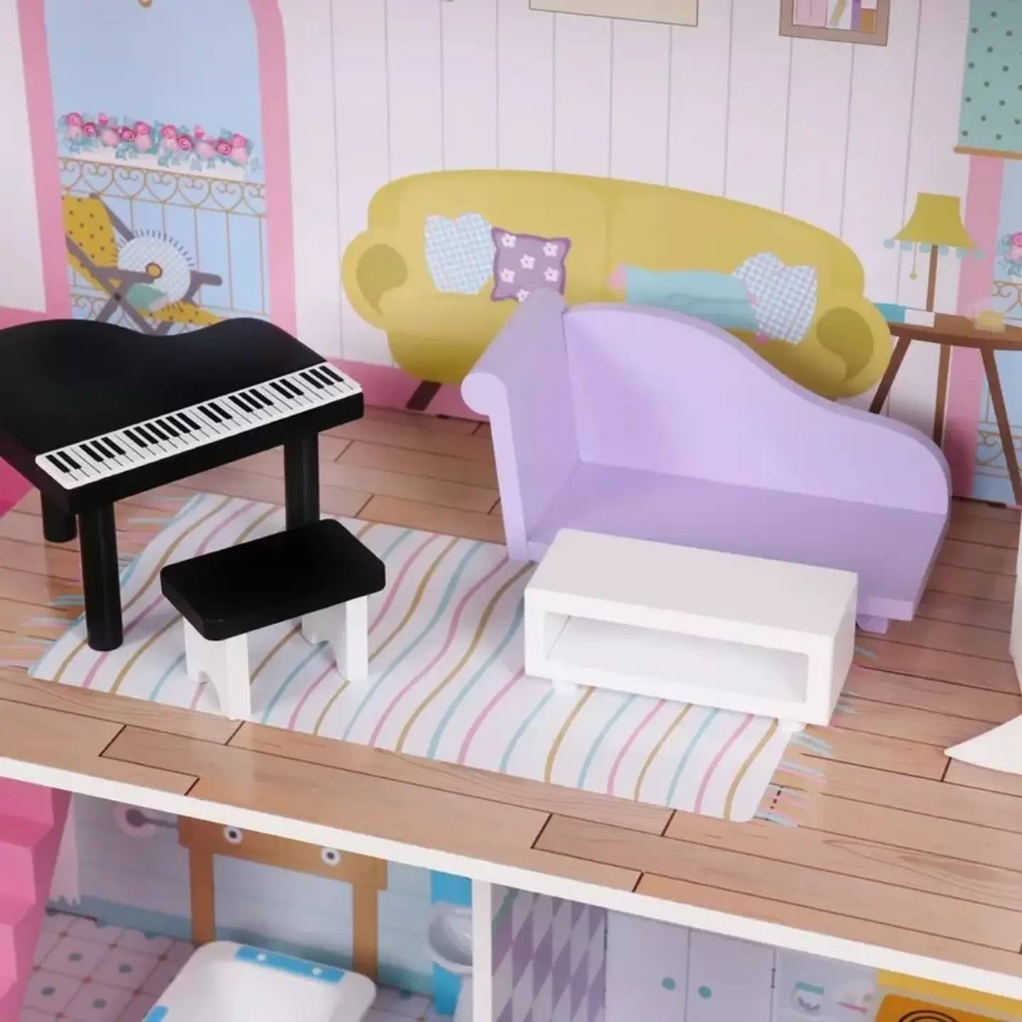 Casa de muñecas Modelo Rosa  7