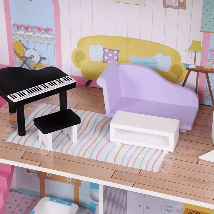 Casa de muñecas Modelo Rosa  7