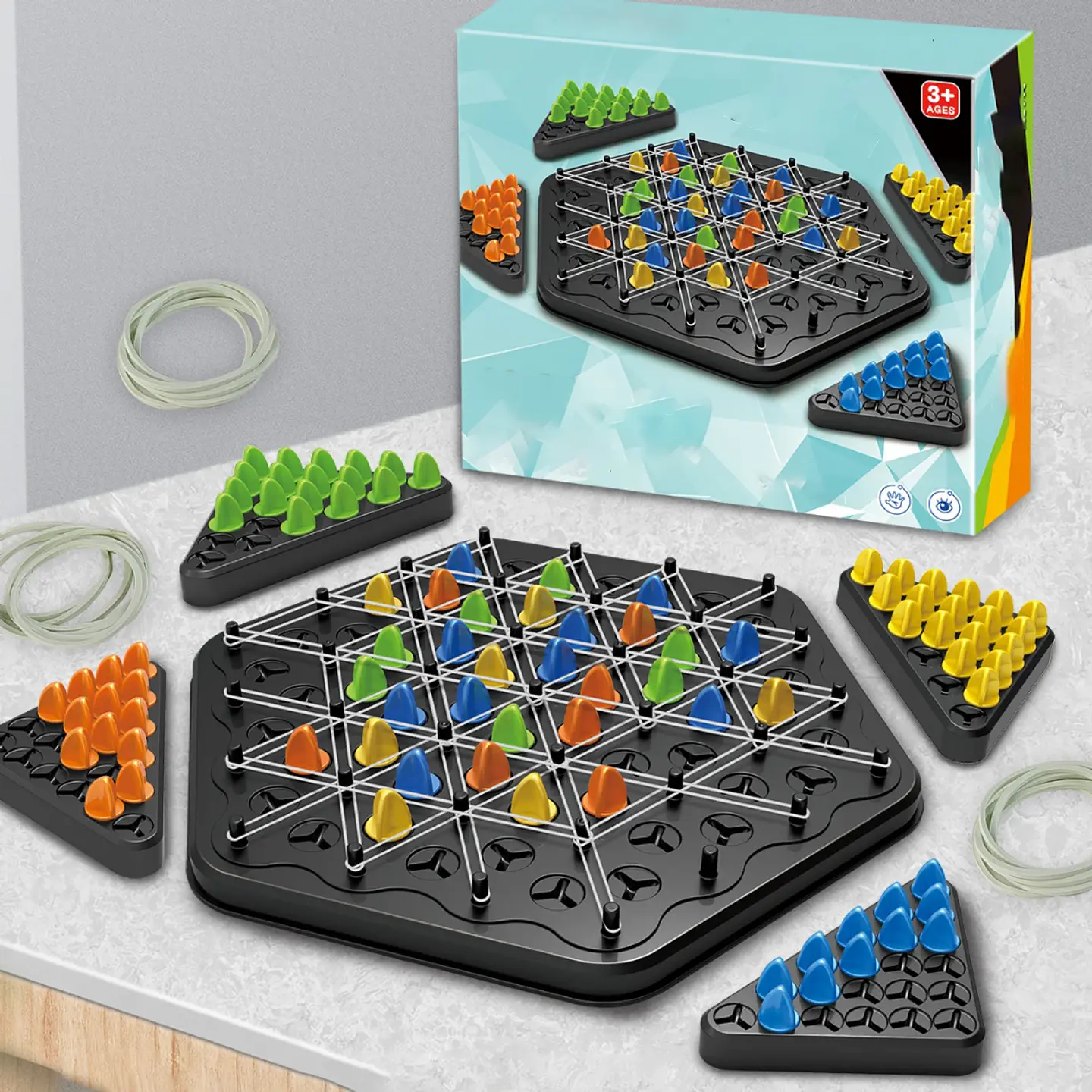 Juego De Mesa Familiar y Lógica Triggle 2 A 4 Jugadores 4