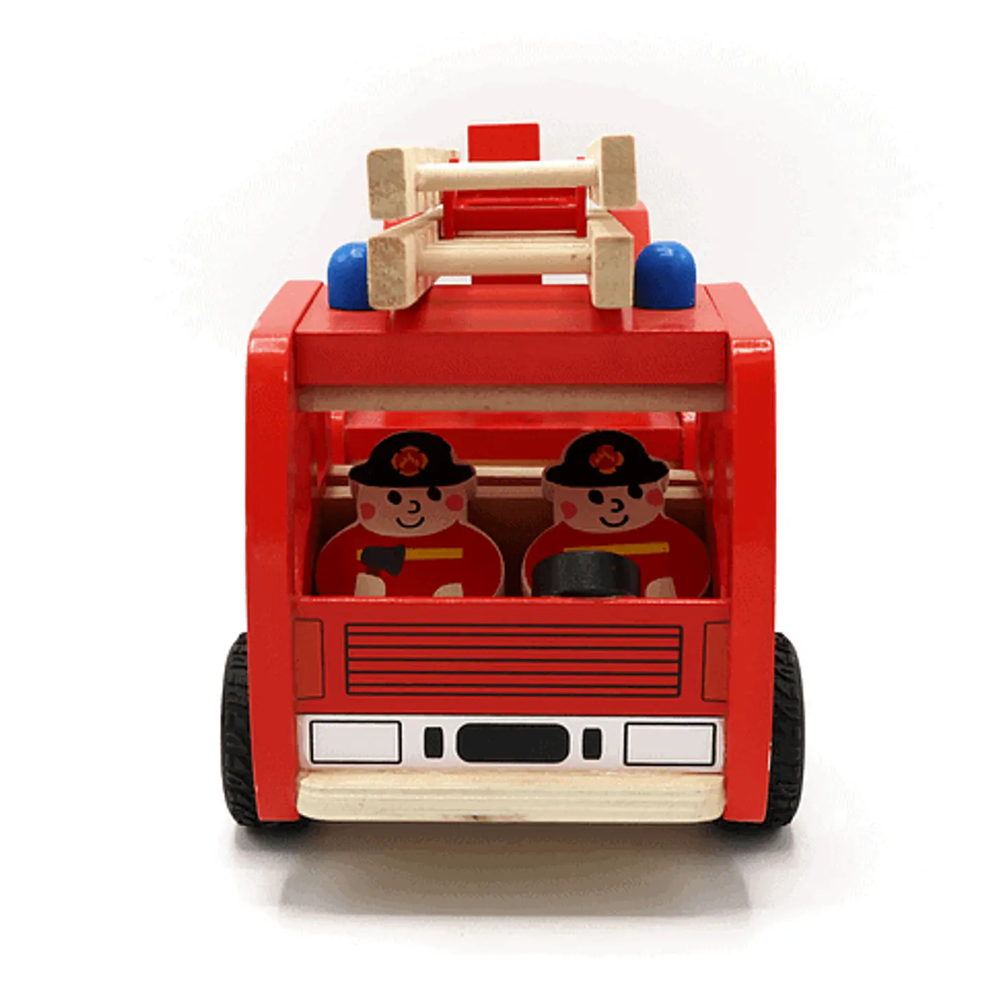 Carro de bomberos de madera  3