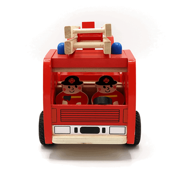 Carro de bomberos de madera  3