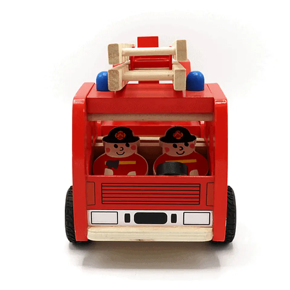 Carro de bomberos de madera  3