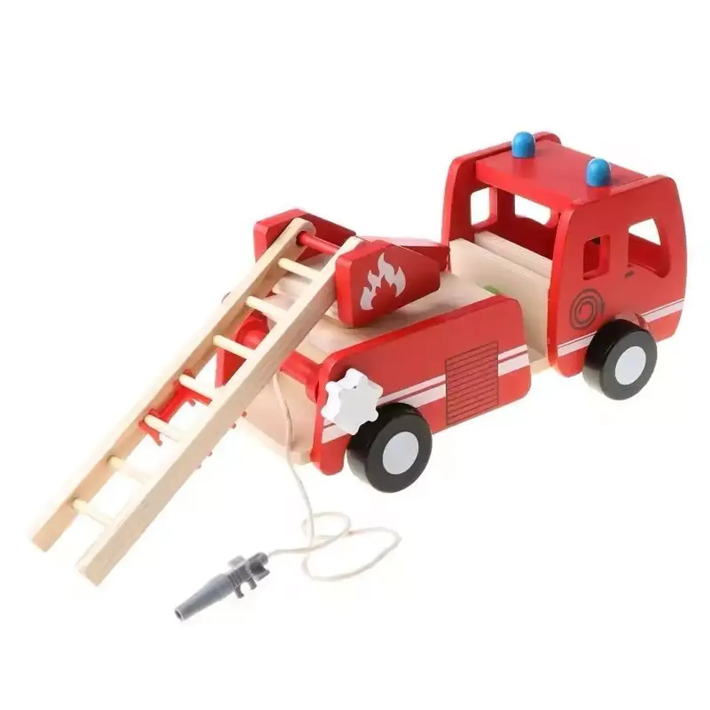Carro de bomberos de madera  4