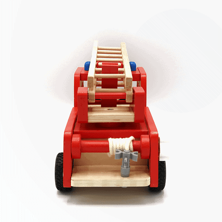 Carro de bomberos de madera  6