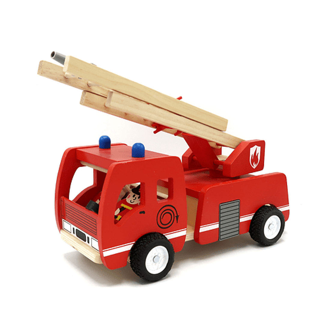 Carro de bomberos de madera  8