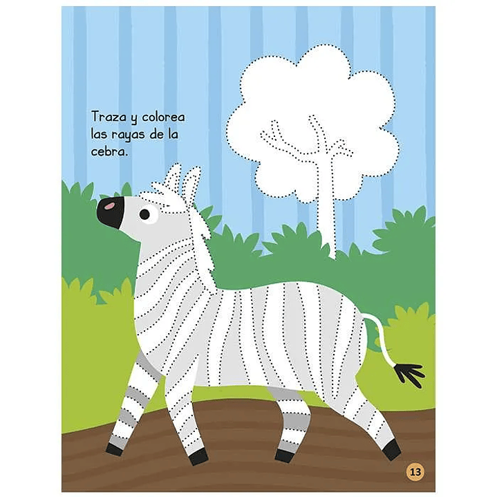 Libro de actividades animales de la jungla con stickers  3