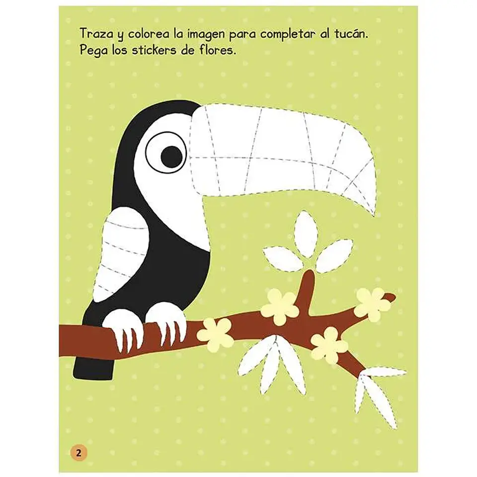Libro de actividades animales de la jungla con stickers  4