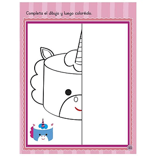 Libro de actividades unicornio 