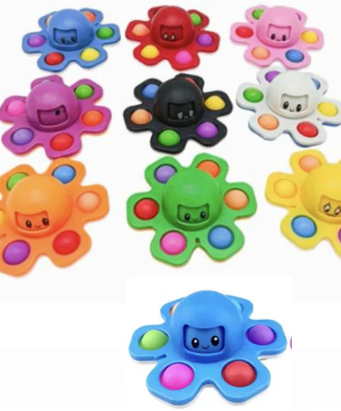 Pulpo emociones giratorio