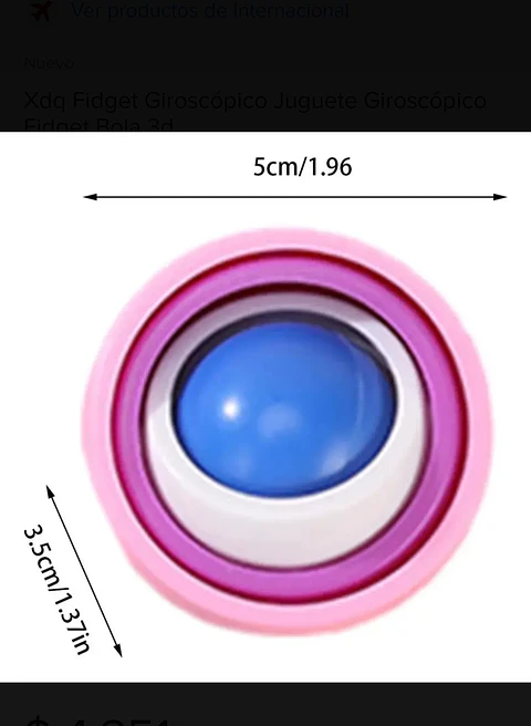 Bola 3d giratoria sensorial