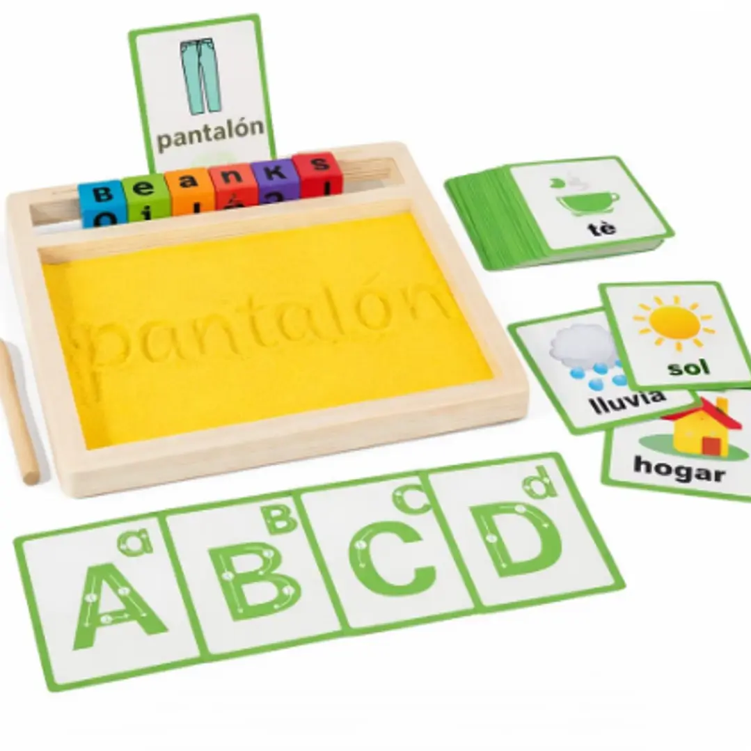 Bandeja de escritura montessori 1