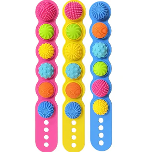 Banda Fidget Spinner De Silicona Para Niños (3 Unidades)