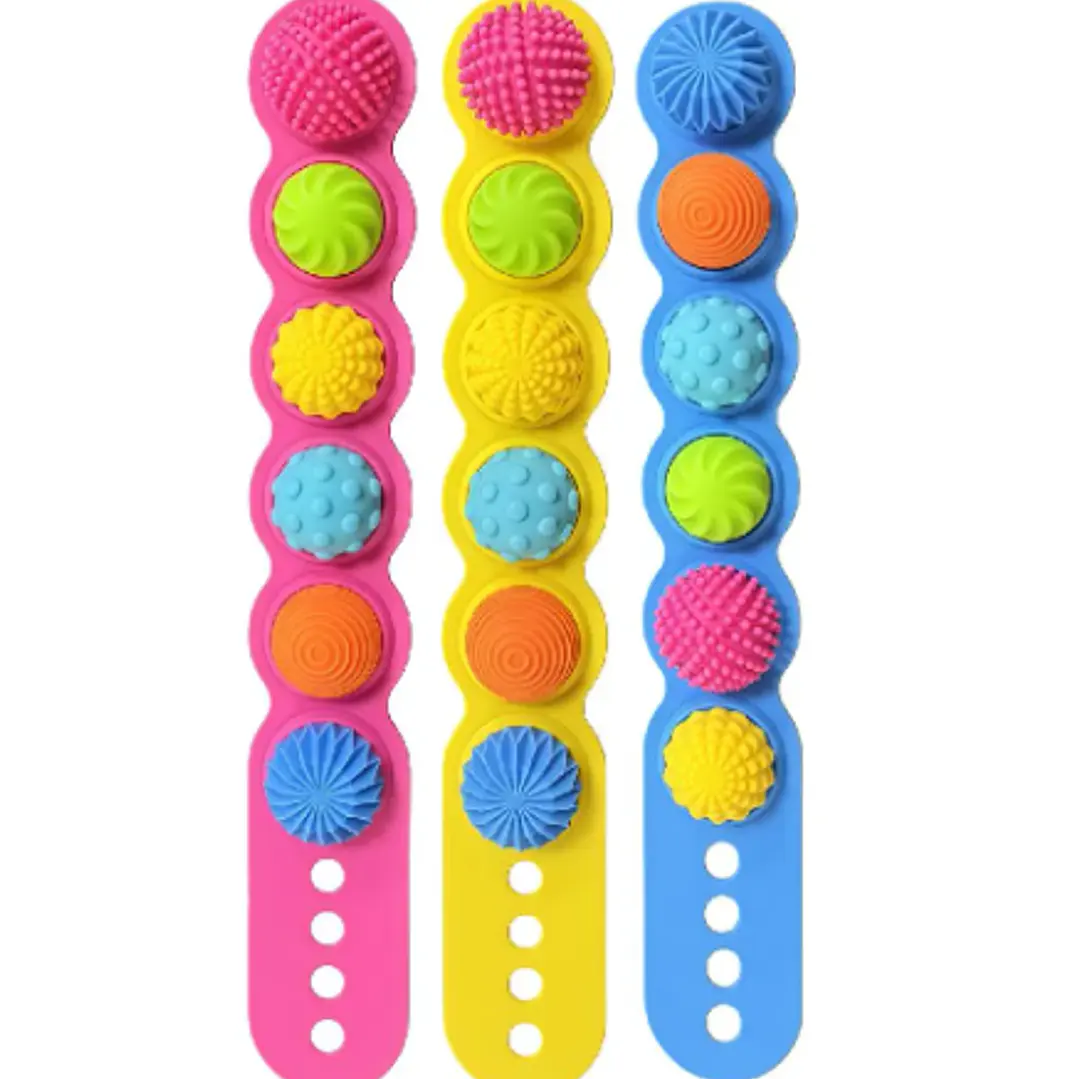 Banda Fidget Spinner De Silicona Para Niños (3 Unidades) 1